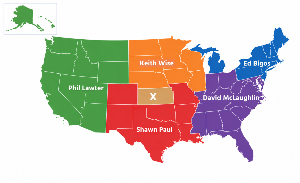 US Kocher & Beck representative map